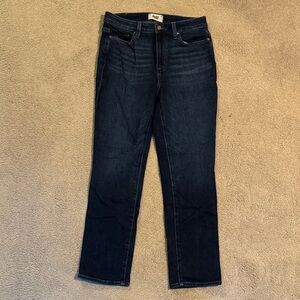 PAIGE Women's Deep Indigo Straight Leg Jeans
